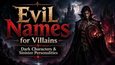 Evil Names for Villains, Dark Characters & Sinister Personalities