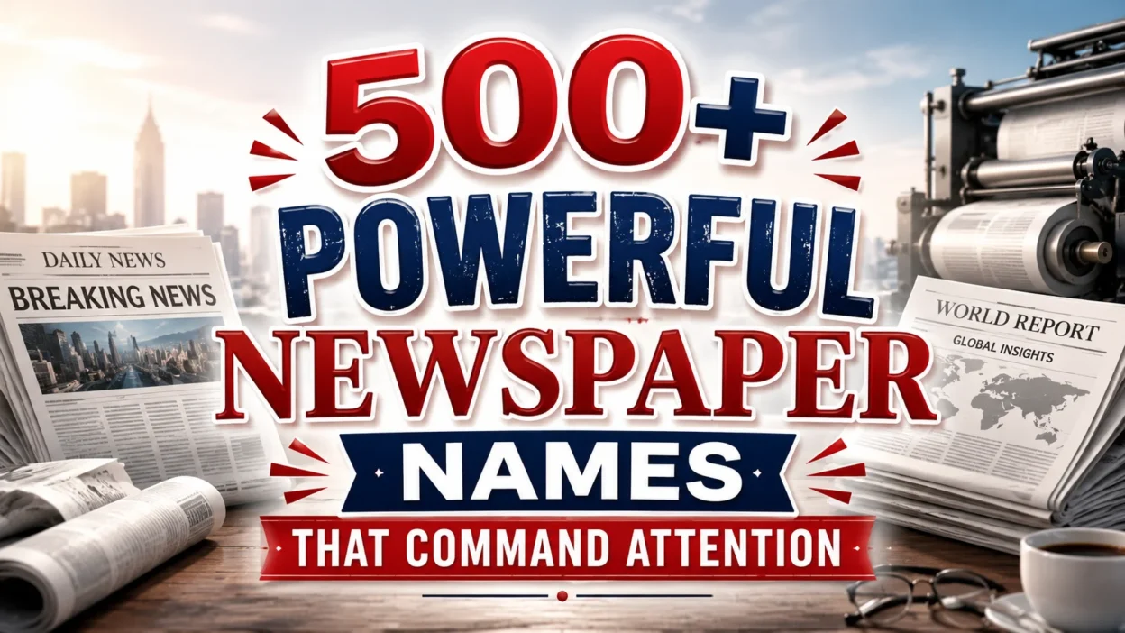 500+ Powerful Newspaper Names That Command Attention