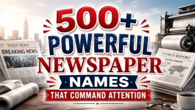 500+ Powerful Newspaper Names That Command Attention