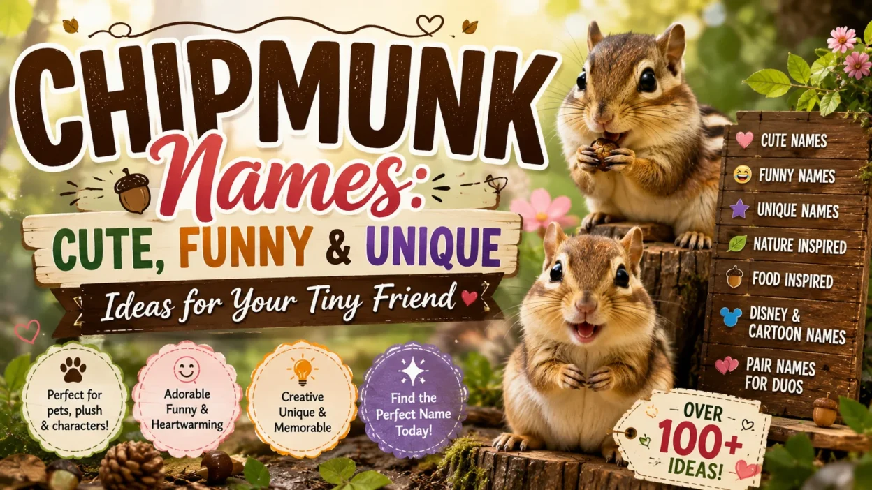 Chipmunk Names Cute, Funny & Unique Ideas for Your Tiny Friend