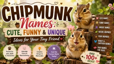 Chipmunk Names Cute, Funny & Unique Ideas for Your Tiny Friend