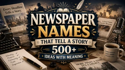 Newspaper Names That Tell a Story 500+ Ideas With Meaning