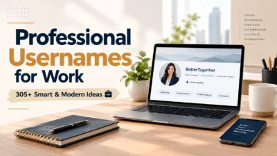Professional Usernames for Work 305+ Smart & Modern Ideas 💼