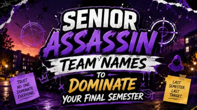 Senior Assassin Team Names to Dominate Your Final Semester