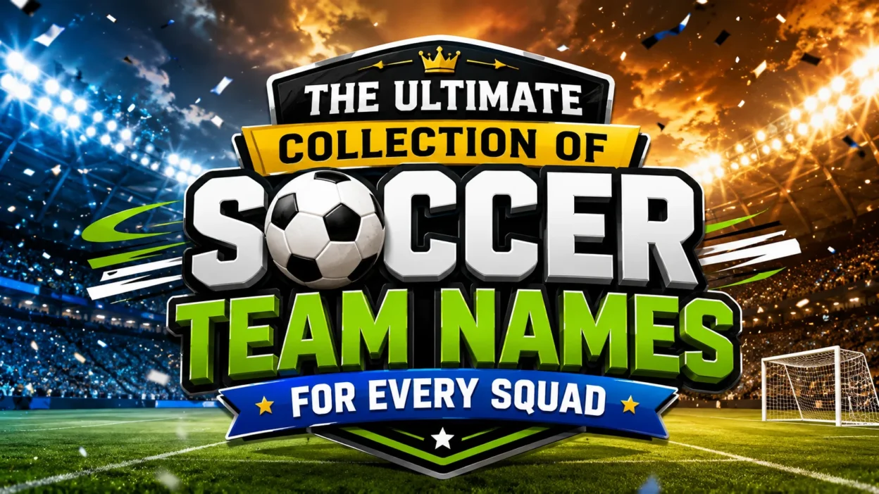 The Ultimate Collection of Soccer Team Names for Every Squad