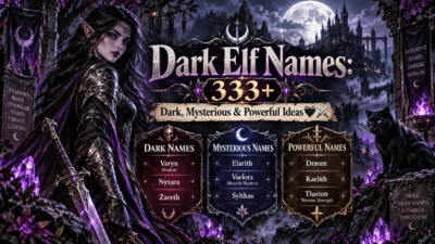 Dark Elf Names: 333+ Dark, Mysterious & Powerful Ideas🖤⚔️