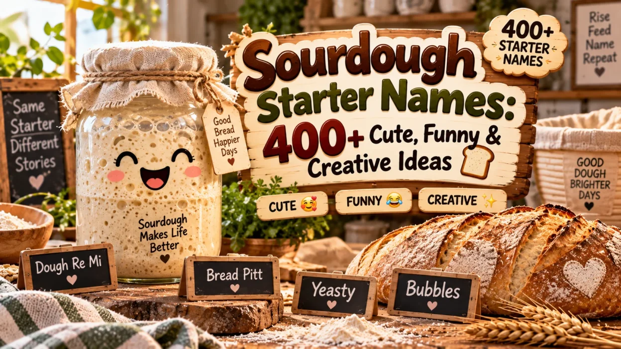 Sourdough Starter Names: 400+ Cute, Funny & Creative Ideas 🍞