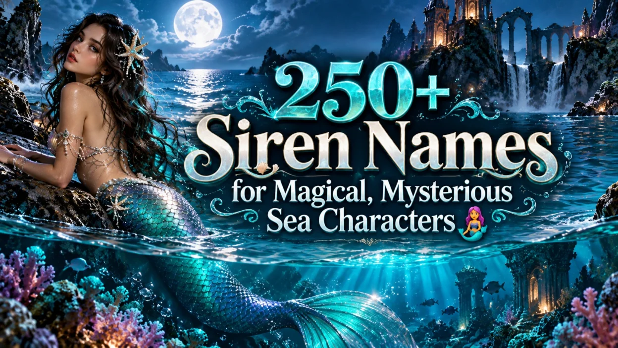 250+ Siren Names for Magical, Mysterious Sea Characters 🧜‍♀️