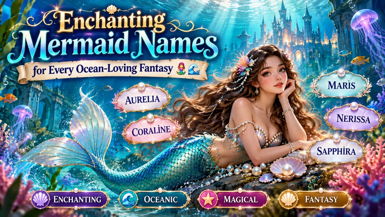 Enchanting Mermaid Names for Every Ocean-Loving Fantasy🧜‍♀️🌊