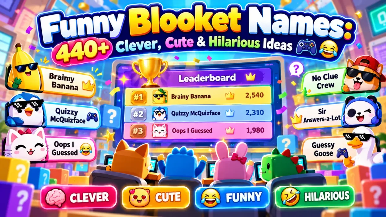 Funny Blooket Names: 440+ Clever, Cute & Hilarious Ideas 🎮😂