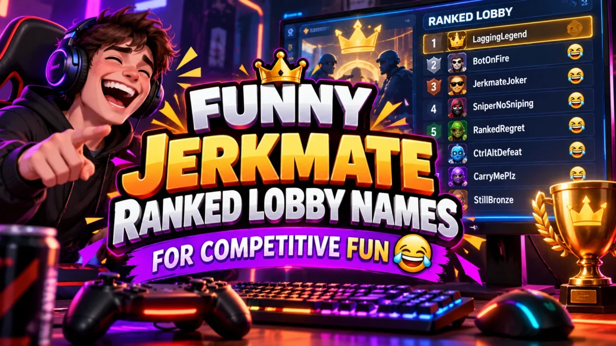 Funny Jerkmate Ranked Lobby Names for Competitive Fun 😂