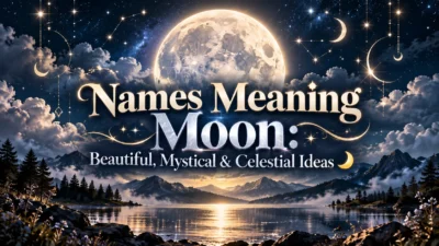 Names Meaning Moon: Beautiful, Mystical & Celestial Ideas 🌙