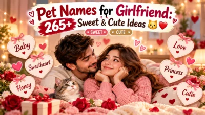 Pet Names for Girlfriend: 265+ Sweet & Cute Ideas🐱❤️